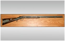 German Jaguar Hunting Rifle percussion circa 1840 marked Sauer octagonal barrel; very large