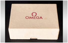 A Small ( Possibly Ladies ) Omega Watch Outer Box. Internal Measurements 4.5 x 3.1/4 x 1.5/8 Inches.