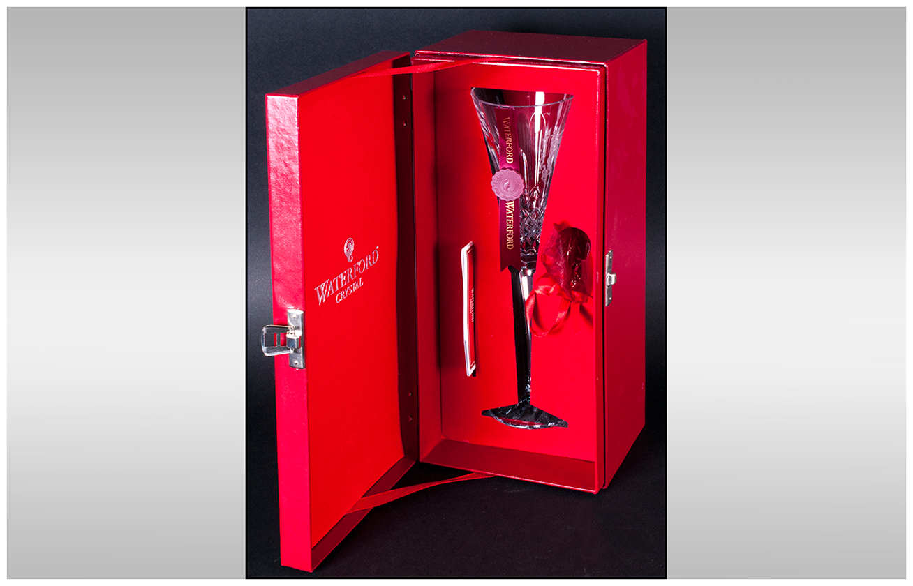 Waterford - Ltd Edition Cut Crystal Champagne Flute. Part of The Twelve Days of Christmas