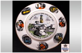 Porcelain Cabinet Plate 'Despite Pitfalls, Some Good, Some Bad, I'm Proud to be a Mining Lad'. 10