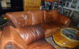 Two Piece Leather Suite