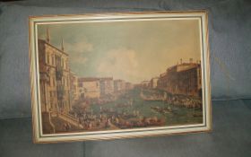 White Framed Picture of Venice.