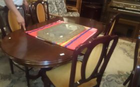 Dark Wooden Table with 4 Chairs.