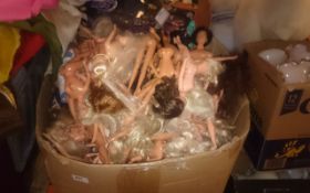 Box of Assorted Dolls