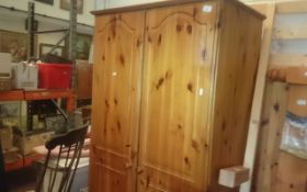 Pine Double Wardrobe