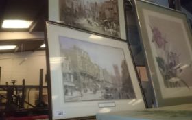 Pair of Market Scene Prints