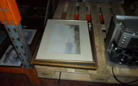 Collection of 4 Watercolours, glazed and framed.