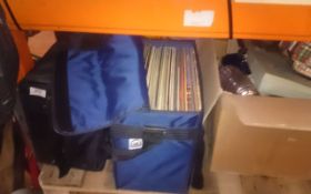 Two Carry Cases of Records