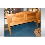 Five Foot Waxed Pine Bed Head Board.