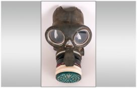 WW2 Gas Mask  'PBC FEB 38' etched to side of mask.