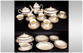 Minton - Fine Bone China and Top Quality ( 46 ) Piece Dinner and Tea Service ' Grasmere ' Pattern.