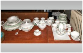 Royal Doulton 'English Garden' Part Dinner Service including teapot, gravy boat, 11 cups, 6 bowls,