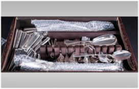 Christople Paris Good Quality 85 Piece Silver Plated Canteen Of Cutlery.