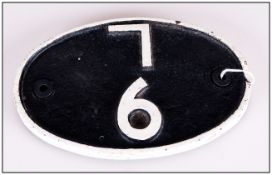 Locomotive/Railway Interest  Cast Iron Loco Shed Number Plate ''9 L'' Together With A Collection