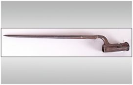 BROWN BESS SOCKET BAYONET, 1830 -40, Brown Bess is a nickname of uncertain origin for the British