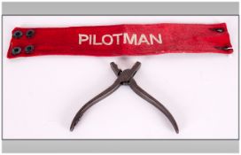Locomotive/Railway Interest Ticket Clippers Together With A Red 'Pilotman' Arm Band