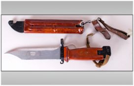 RUSSIAN AKM Type II Bayonet, The improved AKM Type II bayonet was introduced in the mid-1960s and