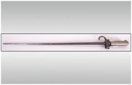 FRENCH   M1886 Sword bayonet for use with the 8 mm. M1886 Lebel rifle. Known affectionately as ''