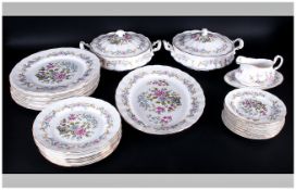 Royal Standard 'Mandarin' Part Dinner Set Comprising Tureens, dinner plates etc. 28 pieces