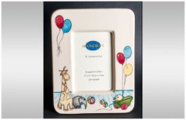 Moorcroft - Large Nursery Photo Frame. Designer Nicola Slaney, Nursery Pastimes Pattern. Size 10 x 8