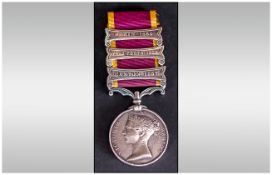 Second China War 1856-1860 Military Campaign Medal 3 Bars / Clasps - Canton 1857, Taku Forts 1860, &