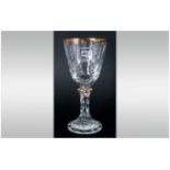 Rosenthal Judaica Collection Glass Kiddush Cup.