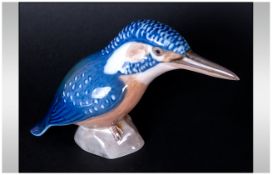 Royal Copenhagen Porcelain Woodpecker Figure. Number.3234. c.1980. 4 Inches High. Mint Condition /