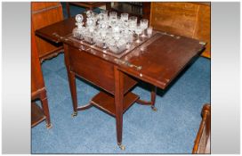 An Edwardian Mahogany 'Surprise' Pop Up Drinks Cabinet By Mappin & Webb The Fitted Interior