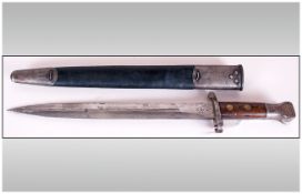 British 1888 Pattern MK I Type 2 Sword Bayonet, STAMPS ON RICASSO, Stamper VR and crown.