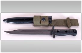 BRITISH LIA3, 1950S, FROM FN FAL DESIGN FOR SLR.  The L1A3 bayonet was introduced into British