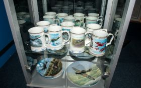 The Royal Air Force Association Collection of (7) Tankards including The Dambusters, Hawker Siddeley