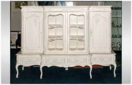 White Shabby Chic Large Welsh Dresser 78 inches wide and 61 inches high.