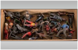 Box of Assorted Painted Lead Soldiers (approx 25)