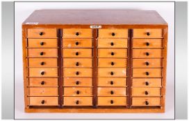 A Set Of Jewellers/Watch Makers Specimen Chest consisting of 32 drawers. Made my EMIR London