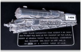 Locomotive Interest Cast Aluminium Commemorative Plaque ''King Class Locomotive King George V No