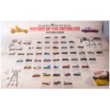 Folder Poster Brooke Bonds Education Service, History Of The Motor Car, picture cards printed by the