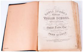 Bound Volume, Louis Spohrs Celebrated Violin School Translated From The Original By Edward Taylor