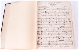 Bound Music Book 'O Radiant Vision' nel sogno From Adriana Le Couvreur, Italian words by P.