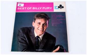 Billy Fury LP - The Best of Billy Fury Ace of Clubs Mono Acl 1229. Signed In Ink by Billy Fury, To