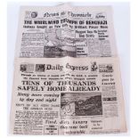 News Chronicle Saturday Feb.8.1941 ( The Whirlwind Triumph of Benghazi ) Daily Express. Friday May