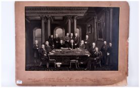 Edinburgh Interest, Large Photograph Of The Master, The Treasurer, Assistants, Secretary &