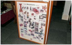 Poster, Shellfish Meeresfruchte Fruits-De-Mer Franken Goes Holland, Teubner Edition, Framed,