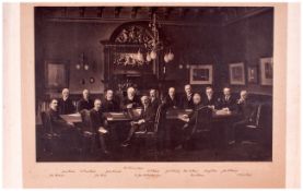 Edinburgh Interest, Large Photographic Print Of The Master, The Treasurer & Assistants Of The