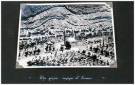 Vintage Ariel Photograph Of The Prison Mosque At Amman, 6.5x4.5'', Lawrence Of Arabia Period.