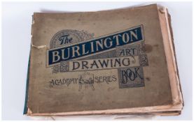 Burlington Drawing Art Book, full of original art work by Sydney Bernard Hughes, C1910