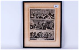 Henry Winkles Scuplt G.Heck Dir South American Print Of Black Slaves Being Punished In Various