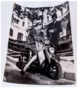 Vintage Photograph of a Motor Scooter - SPEED VITESSE Unframed. Size 9.5 x 12 Inches. Further