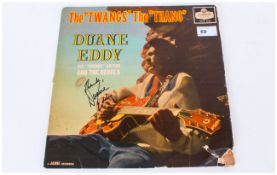 Duane Eddy Signed LP Cover In Ink. The Twangs The Thang, London. Records HA-W.2236.