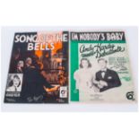 Vintage Sheet Music - Gracie Fields, Song of the Bells. Judy Garland & Mickey Rooney - I'm Nobody