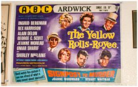 Poster. The Yellow Rolls Royce ABC. Ardwick Sunday Feb 28th for 7 Days - Rex Harrison, Ingrid